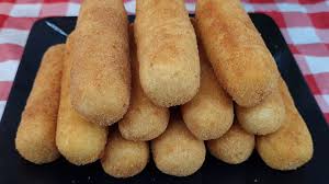 Salgado Frito - Enroladinho de Presunto e queijo